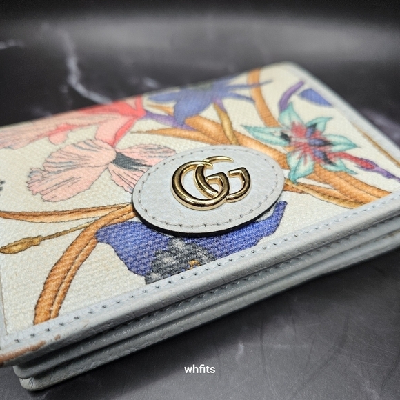 Gucci Flora GG Marmont Leather Wallet - Picture 5 of 10